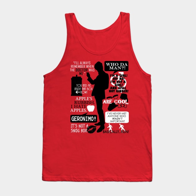 Doctor Who - 11th Doctor Quotes Tank Top by Fantality